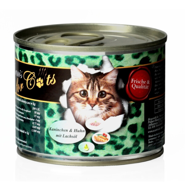 O´Canis for Cats Kaninchen & Huhn mit Lachsöl 200g.