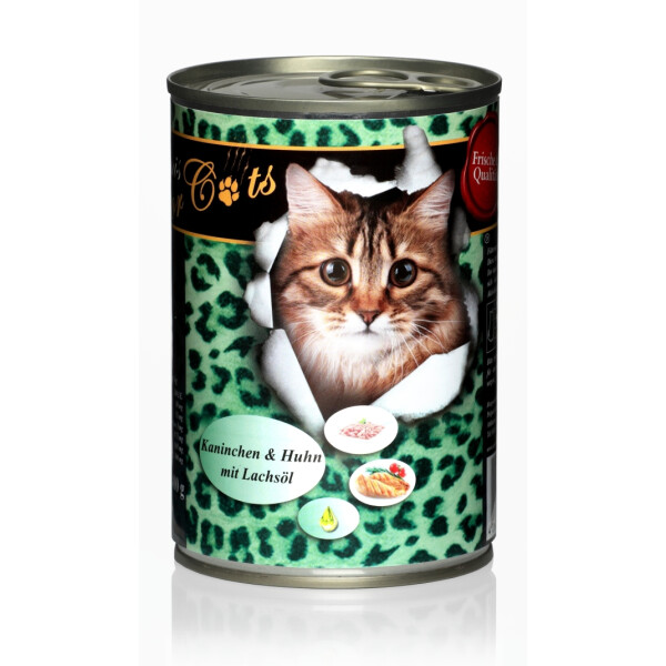 O´Canis for Cats Kaninchen & Huhn mit Lachsöl 400g.