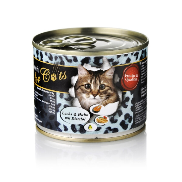 O´Canis for Cats Lachs & Huhn mit Distelöl 6 x 200g.