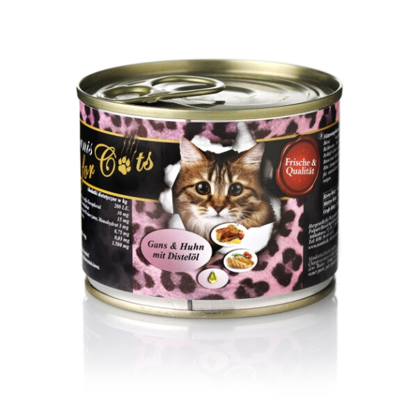 O´Canis for Cats Gans & Huhn mit Distelöl 6 x 200g.