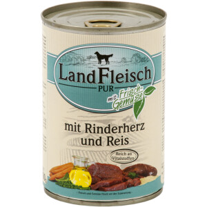 Dr. Alder Landfleisch pur Rinderherz & Reis 400g.
