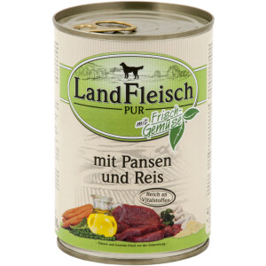 Dr. Alder Landfleisch pur Pansen & Reis 400g.