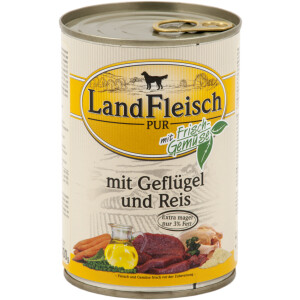 Dr. Alder Landfleisch pur Geflügel & Reis 400g.