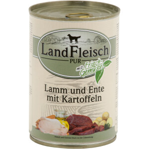 Dr. Alder Landfleisch pur Lamm, Ente & Kartoffeln 400g.