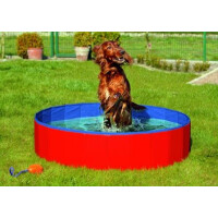 Doggy Pool blau-rot 80 cm