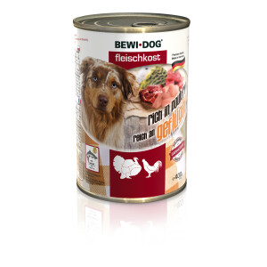 Bewi Dog Fleischkost reich an Geflügel 400g.