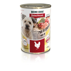 Bewi Dog Fleischkost reich an Huhn 400g.