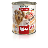 Bewi Dog Fleischkost reich an Geflügel 6 x 800g.