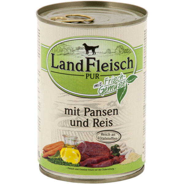 Dr. Alder Landfleisch pur Pansen & Reis 12 x 400g.