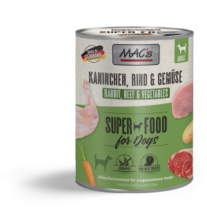 Macs Dog Kaninchen, Rind & Gemüse 800g.