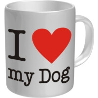 Kaffeetasse "I love my Dog"