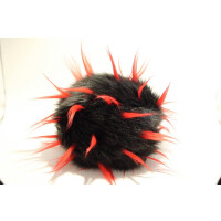 Monsterkugel ca. 15cm - schwarz-rot