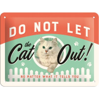Nostalgic Art Blechschild "Do not let the Cat out"