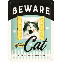 Nostalgic Art Blechschild "Beware of the Cat"