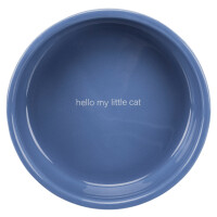 Keramiknapf für kurznasige Katzenrassen - hellblau
