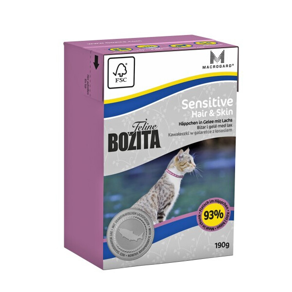 Bozita Cat Feline Sensitive Hair & Skin 190g. Tetra