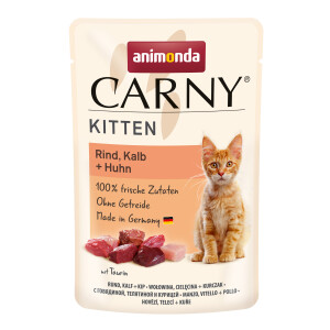 Animonda Carny Kitten Rind, Kalb & Huhn 12 x 85g.-Beutel
