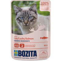 Bozita Cat Häppchen in Soße mit Lachs 12 x 85g