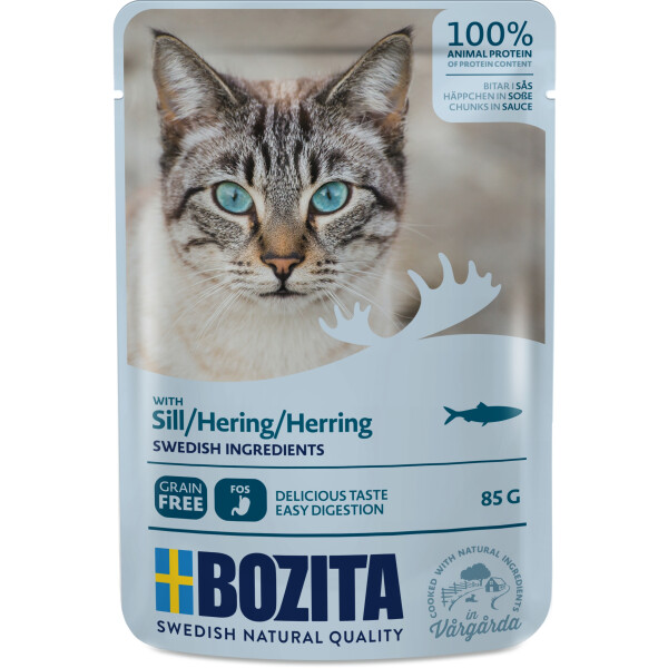 Bozita Cat Häppchen in Soße mit Hering 85g.-Beutel