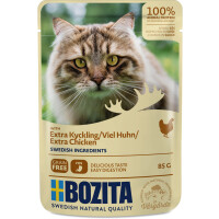 Bozita Cat Häppchen in Soße mit viel Hühnchen 85g.-Beutel