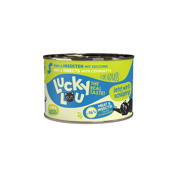 Lucky Lou Lifestage Adult Rind & Insekten 200g.-Dose