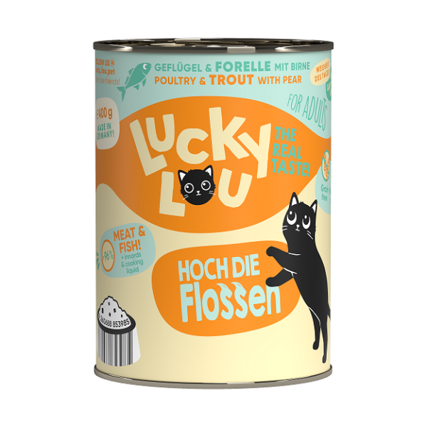 Lucky Lou Lifestage Adult Geflügel & Forelle 400g.-Dose