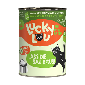 Lucky Lou Lifestage Adult Rind & Wildschwein 400g.-Dose
